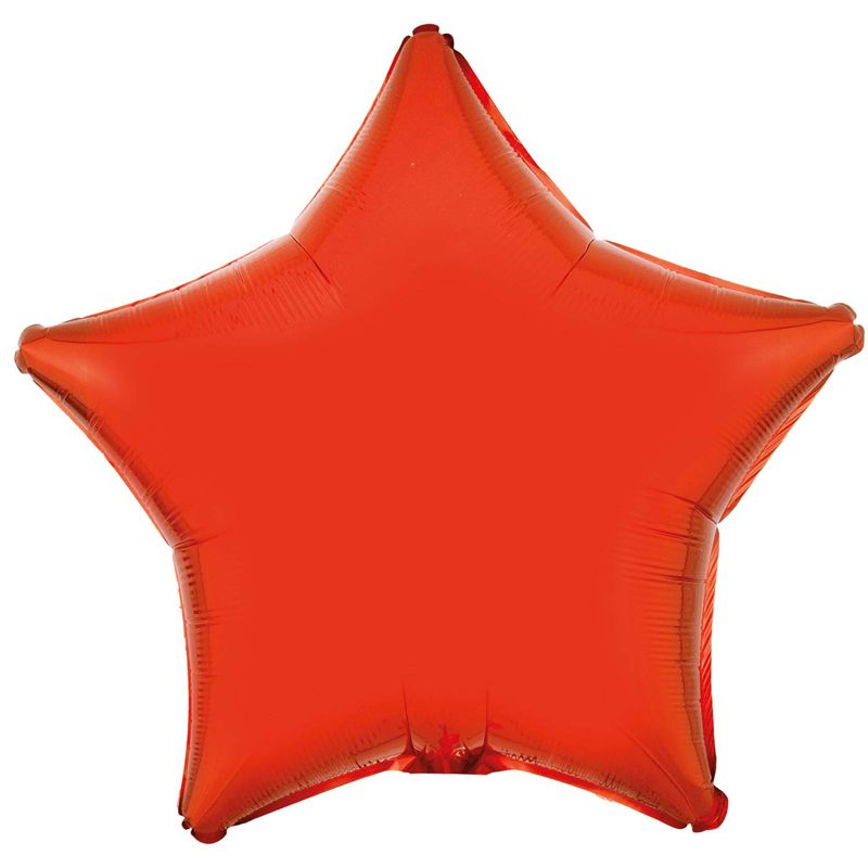 Orange Star Foil Balloon