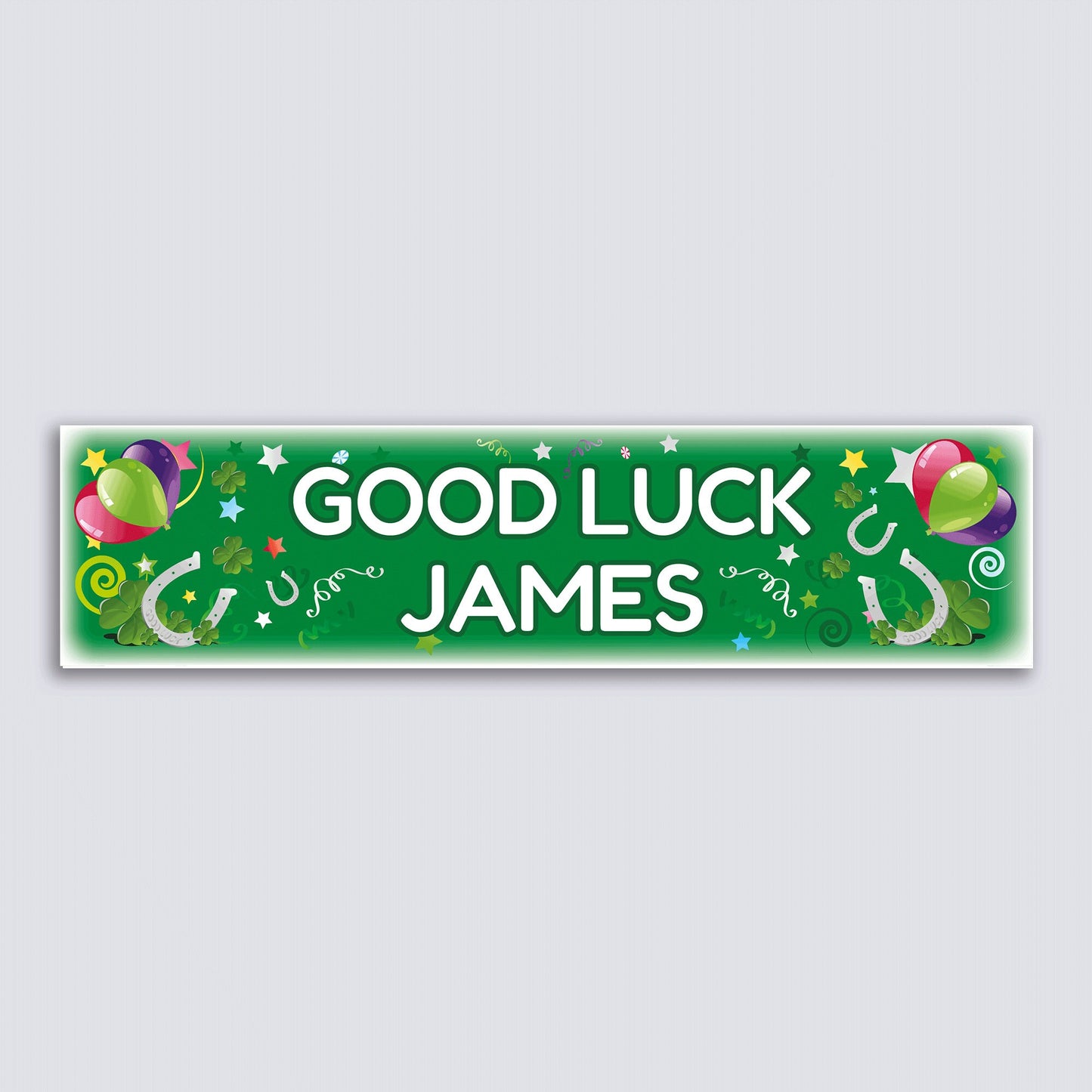 Personalised Banner - Good Luck - Paper or Vinyl