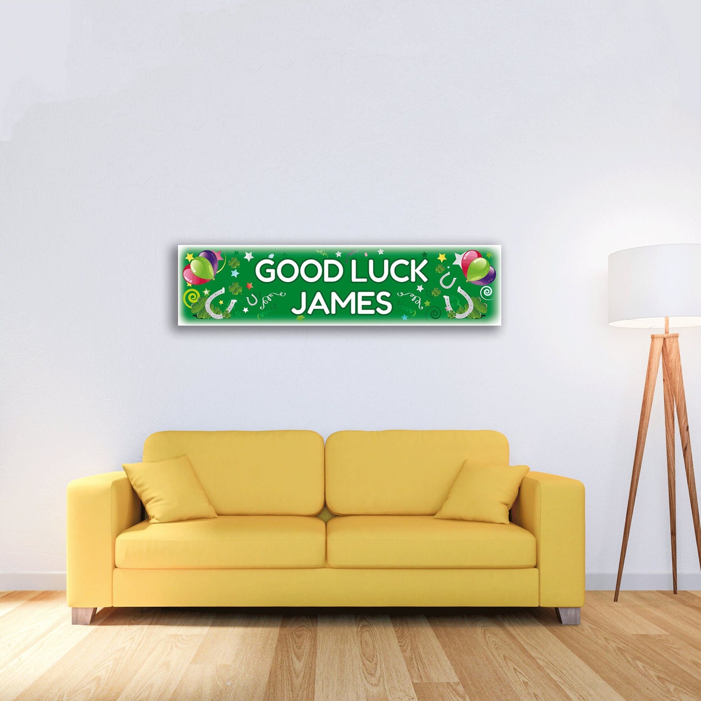 Personalised Banner - Good Luck - Paper or Vinyl