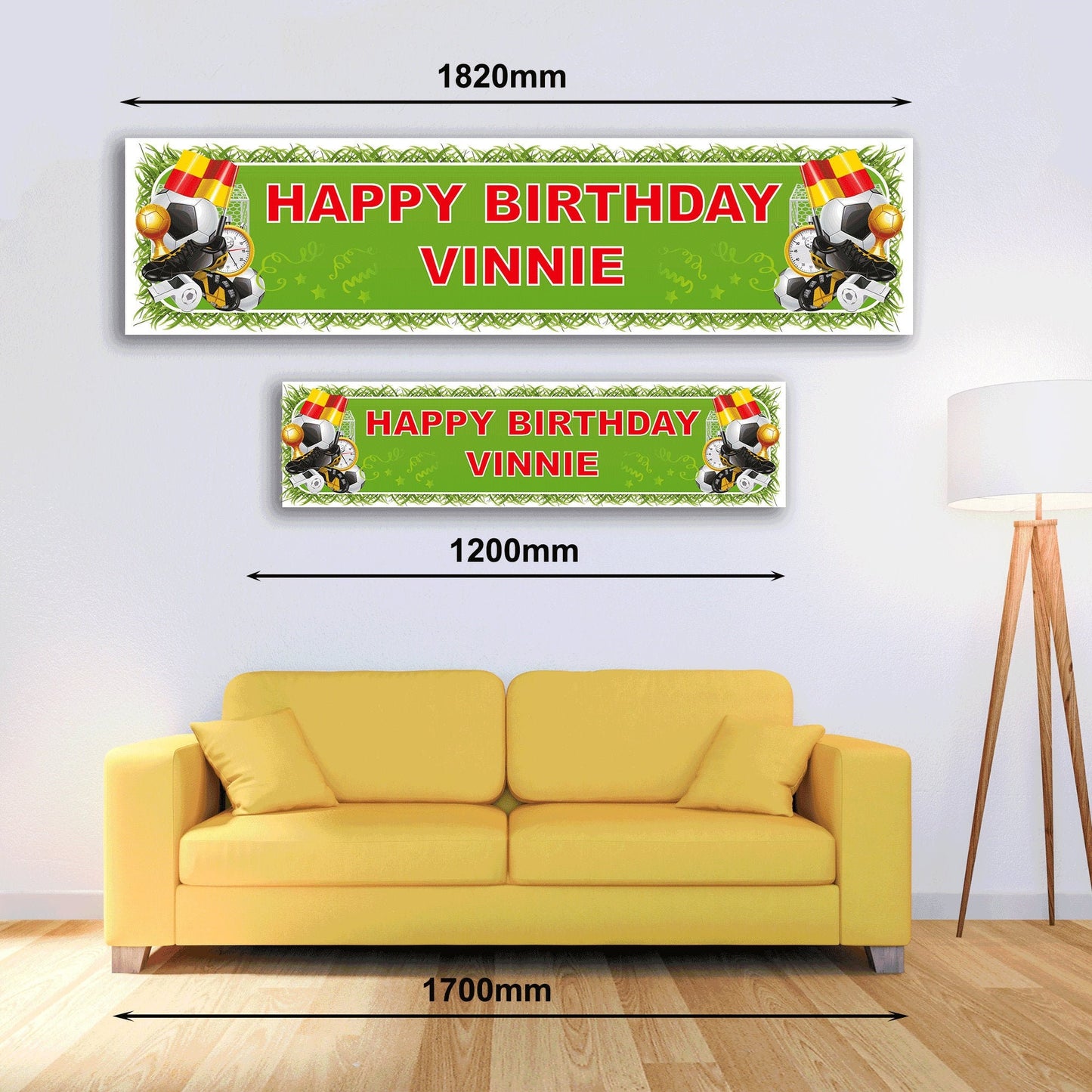 Personalised Banner - Football - Paper or Vinyl