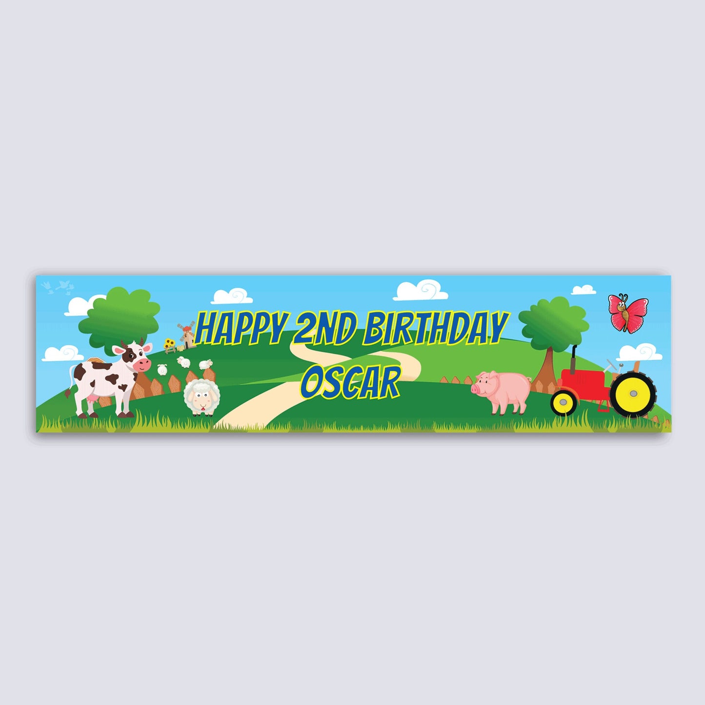 Personalised Banner - Farm - Paper or Vinyl