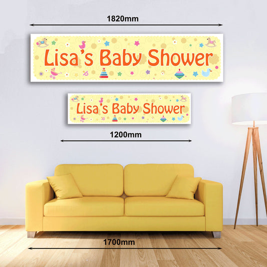 Personalised Banner - Baby Shower - Paper or Vinyl