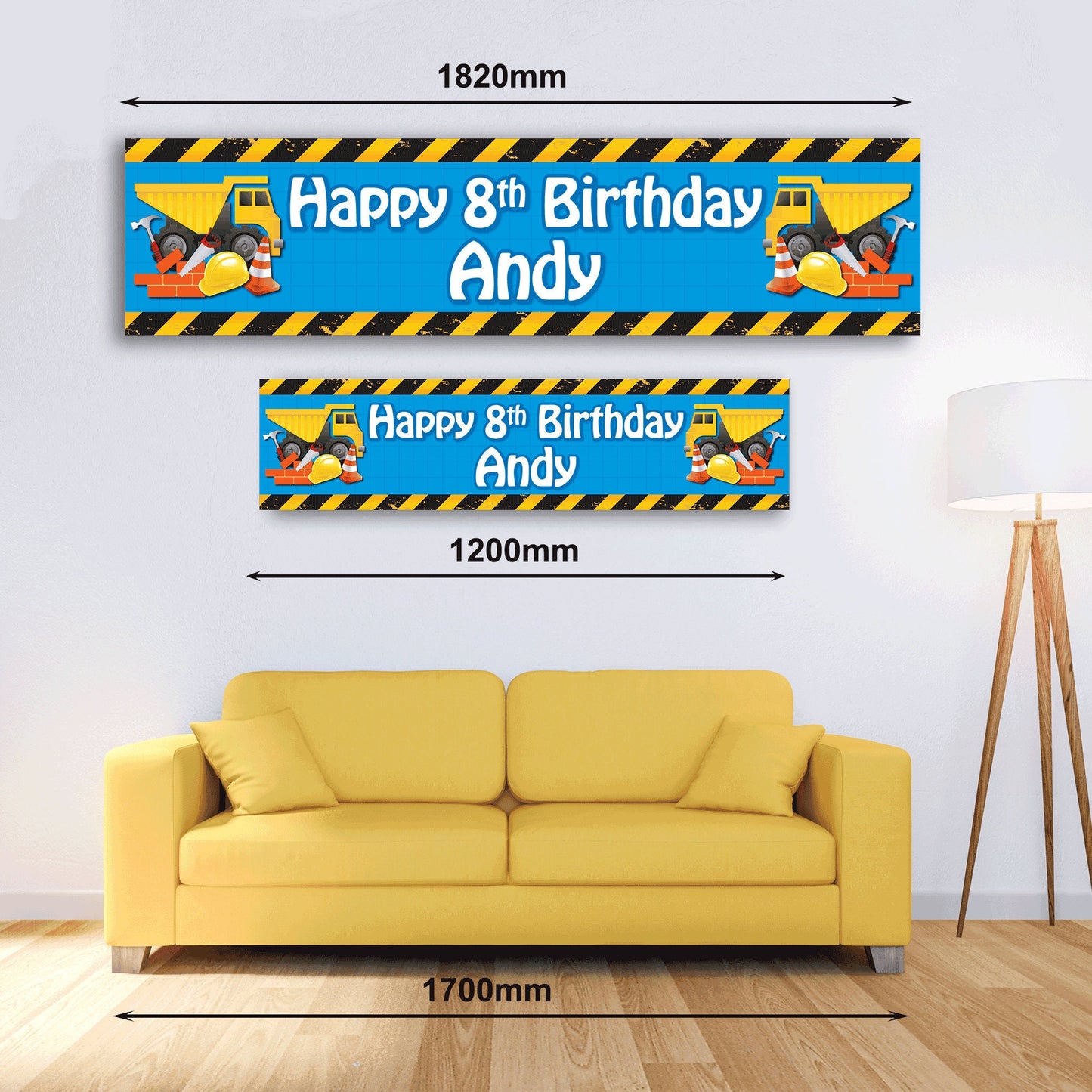 Personalised Banner - Builder - Paper or Vinyl