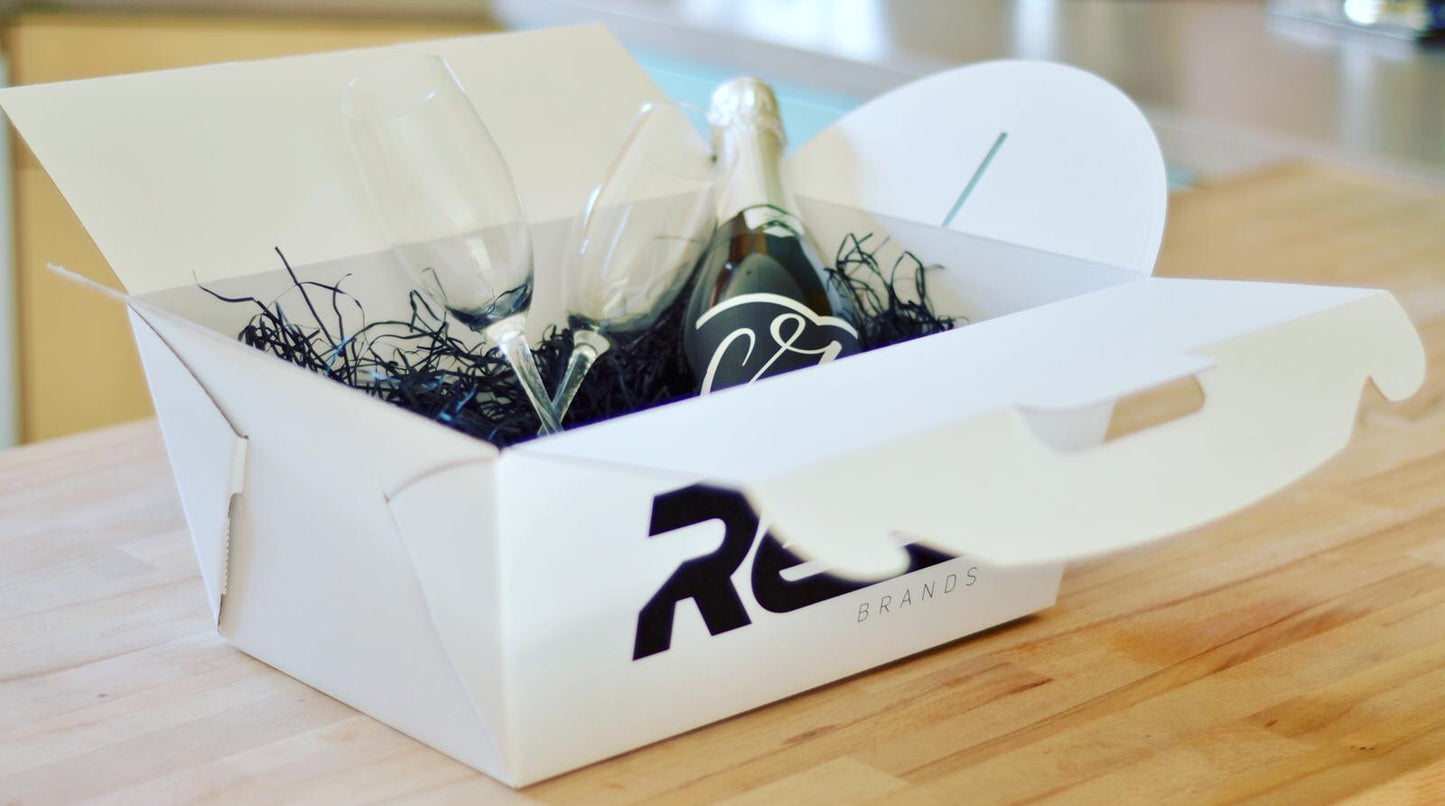 Event Box - Medium (Hamper Boxes For Two People) - Kraft Brown Or White