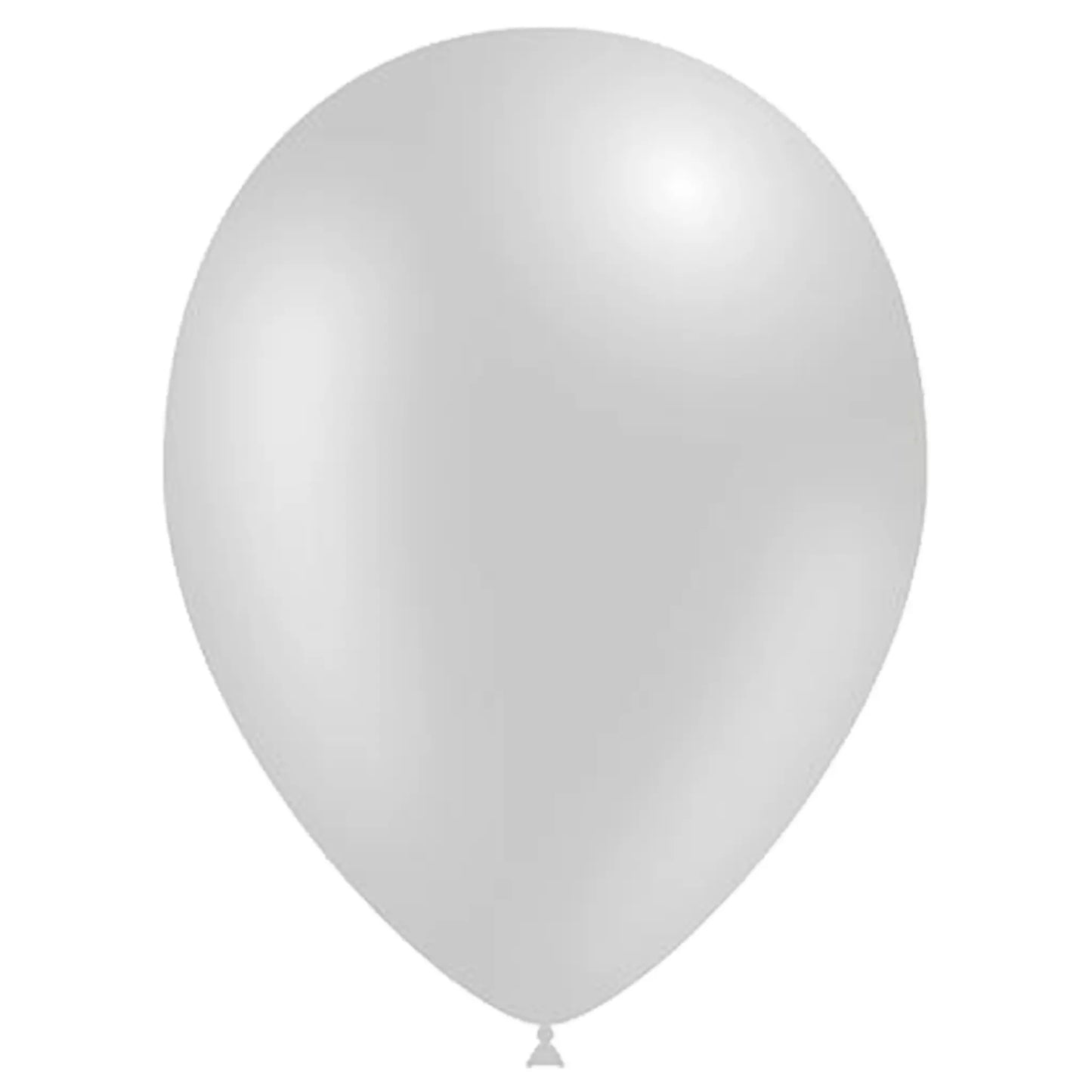 Latex Balloons Metallic Silver