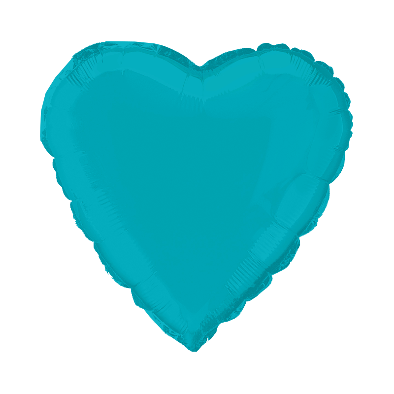 Baby Blue Heart Foil Balloon