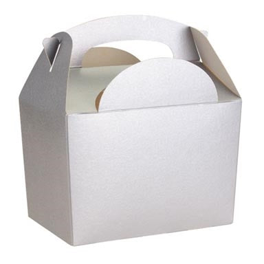 Boîte de fête argentée - Paquet de 50