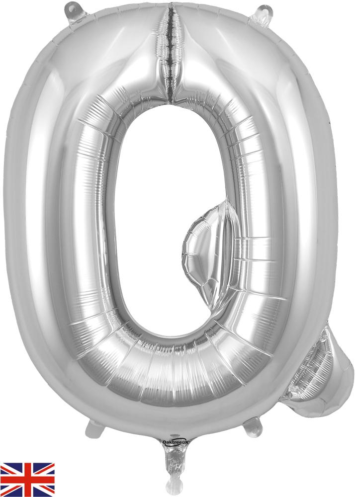 Giant Silver Q Foil Balloon