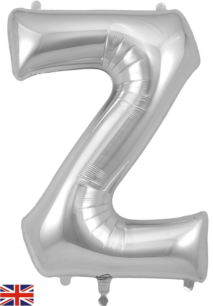 Giant Silver Z Foil Balloon