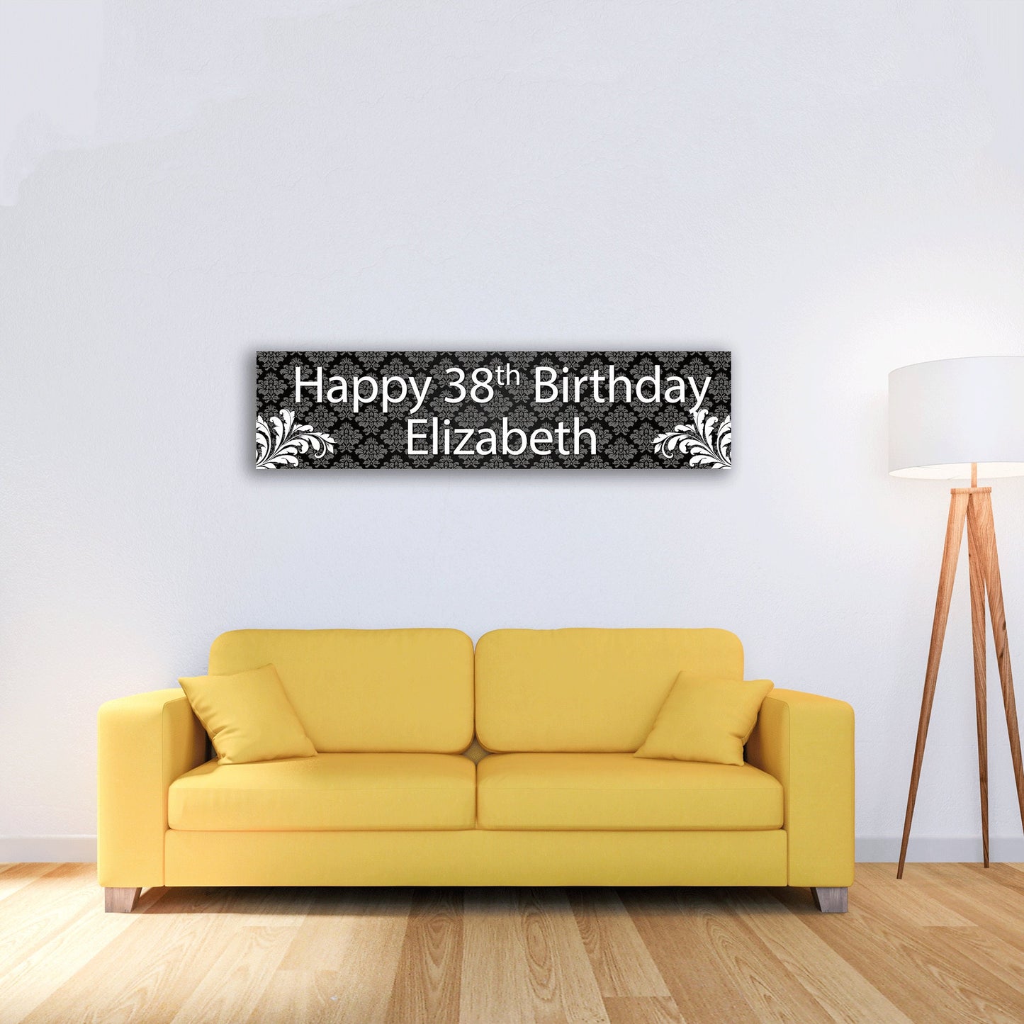 Personalised Banner - Retro - Paper or Vinyl
