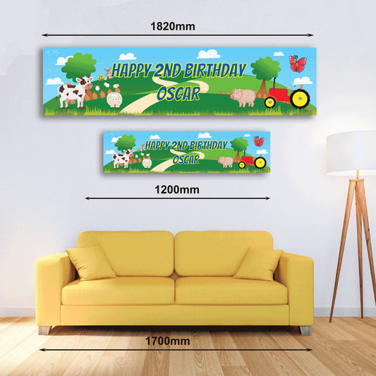 Personalised Banner - Farm - Paper or Vinyl