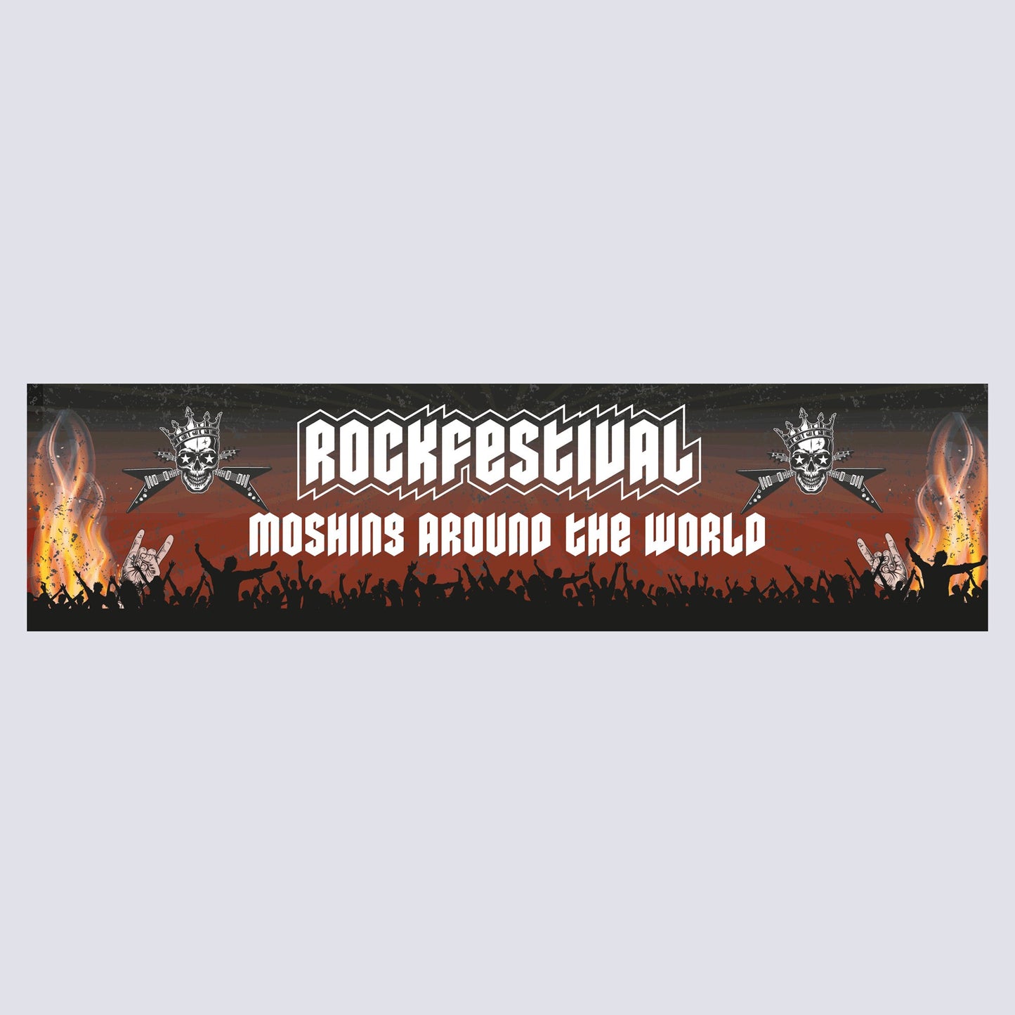 Personalised Rock Festival Banner - Paper or Vinyl