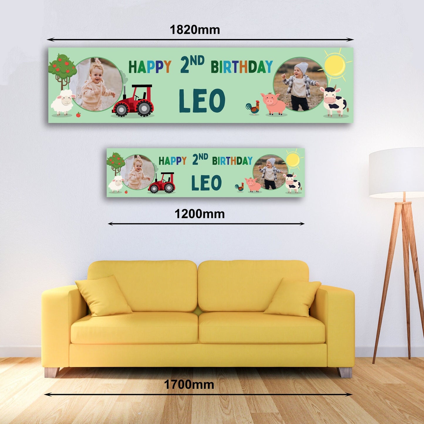 Personalised Banner - Farm Banner with Photo Personalised Farmyard Banner