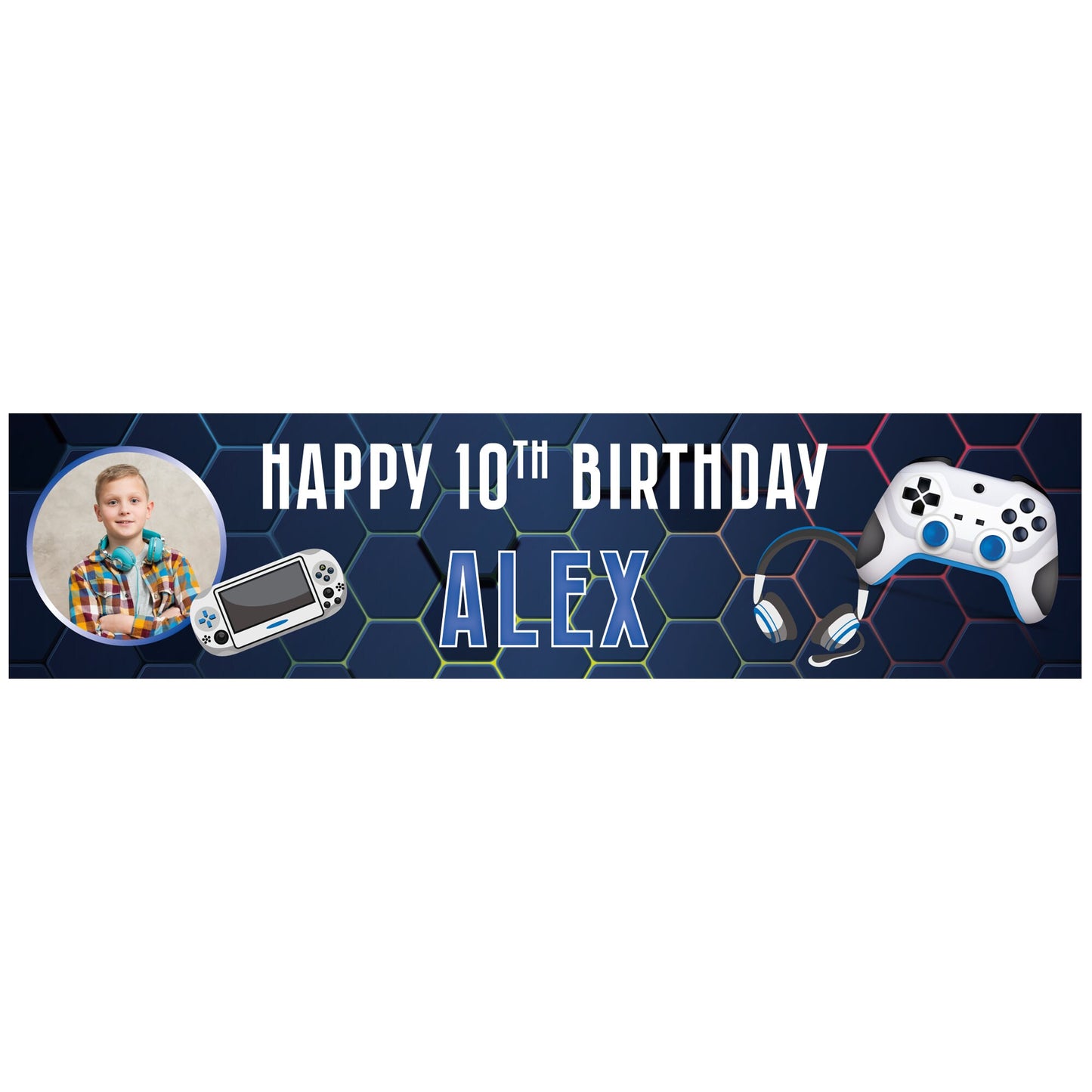 Personalised Gamer Banner - Paper or Vinyl Personalised Gaming Banner