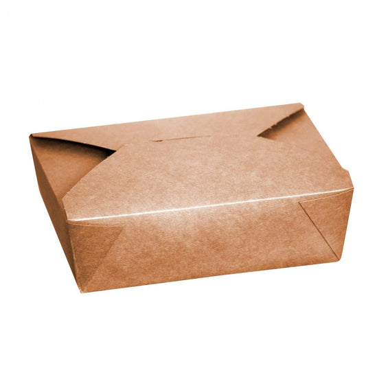 Carton alimentaire kraft (marron) étanche (code 8, AM108) - 46oz/1307ml, paquet de 300