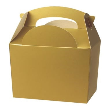 Boîte de fête dorée - Paquet de 50