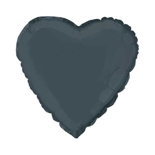 Black Heart Foil Balloon