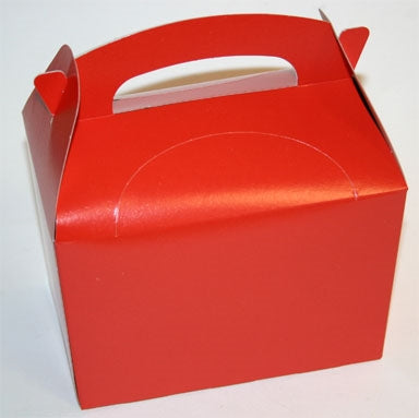 Boîte de fête rouge - Paquet de 50