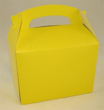 Boîte de fête jaune - Paquet de 50
